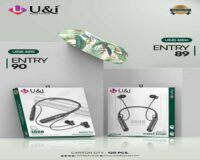 U&i Entry 89 Entry 90 wireless Bluetooth neckband with stereo sound, long battery standby and hands-free calling